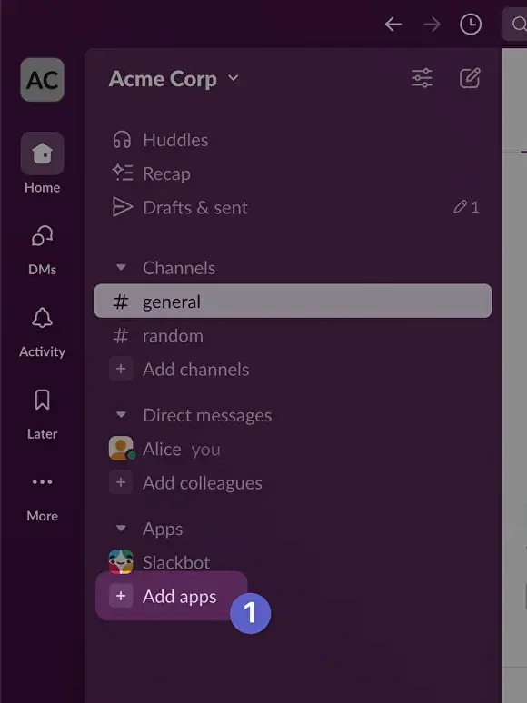 Step 1 - Add apps